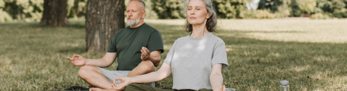 La méditation contre le stress illustration